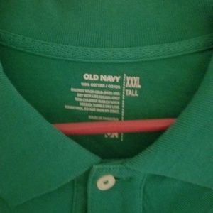 Old Navy 3 Button Polo's-Green, Pink, Turquoise,
